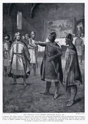 Zwei Herolde von Robert denunzieren Rufus AD1094, 1920er Jahre